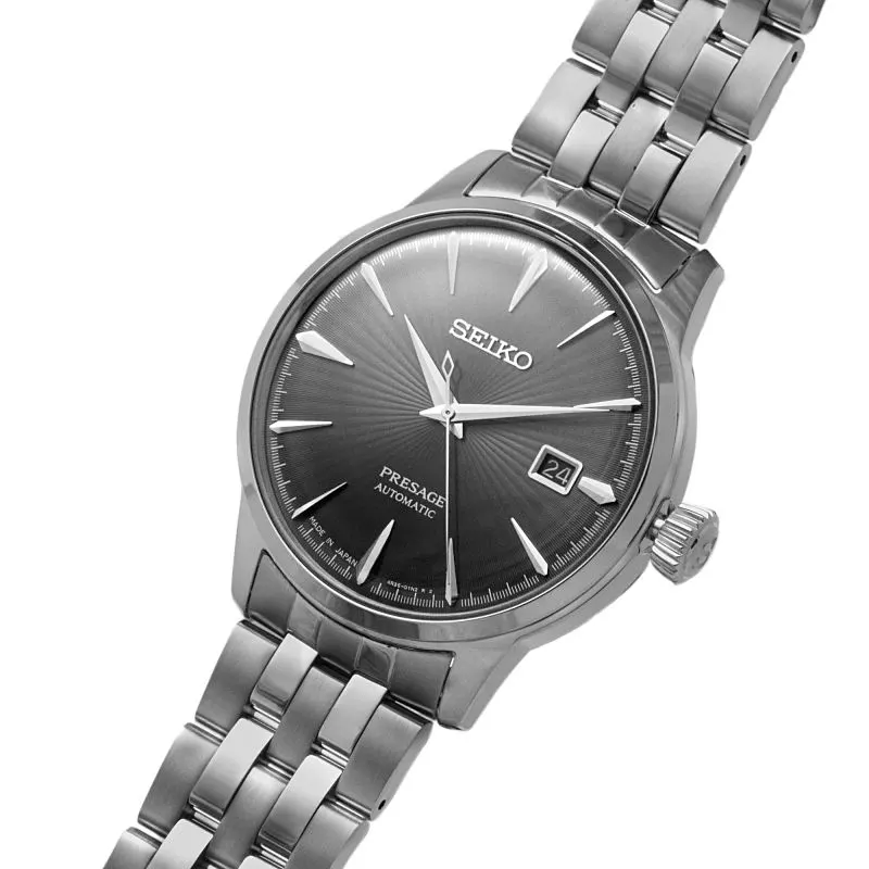 Seiko Men's  Presage Cocktail Time Grey Dial Watch | SRPE17J1